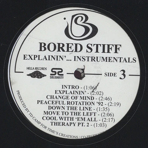 Bored Stiff - Explainin 20th Anniversary Edition