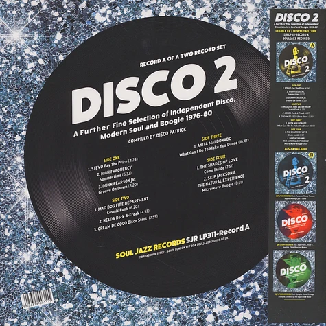 V.A. - Disco 2: A Further Fine Selection Of Independent Disco, Modern Soul And Boogie 1976-80 - LP 1