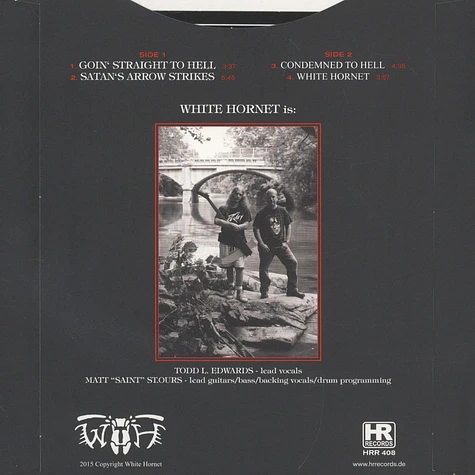 White Hornet - White Hornet Black Vinyl Edition