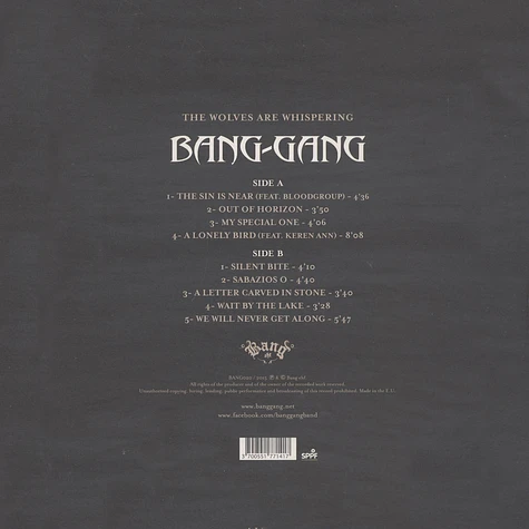 Bang Gang - The Wolves Are Whispering