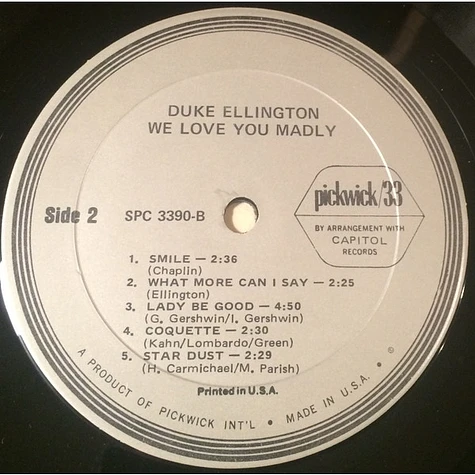 Duke Ellington - We Love You Madly
