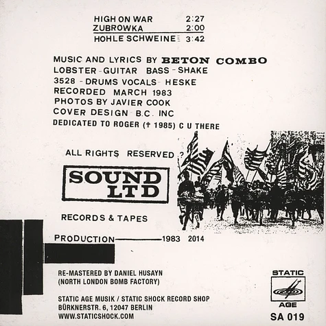 Beton Combo - Sound Ltd EP