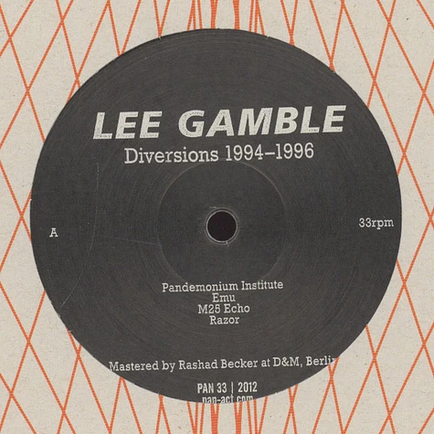 Lee Gamble - Diversions 1994-1996