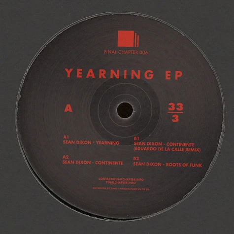 Sean Dixon - Yearning EP