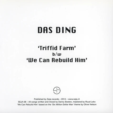 Das Ding - Triffid Farm/ We Can Rebuild Him