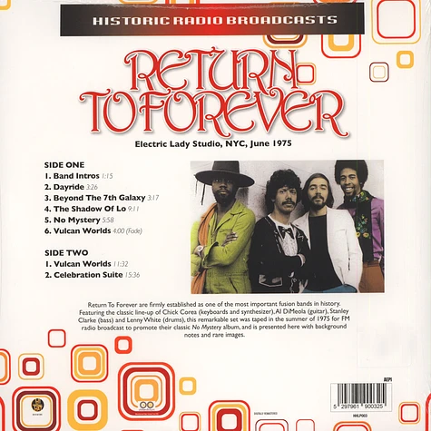 Return To Forever - Electric Lady Studio