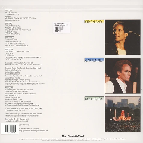 Simon & Garfunkel - Concert In Central Park