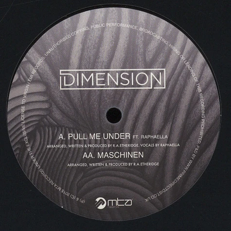 Dimension - Pull Me Under feat. Raphaella