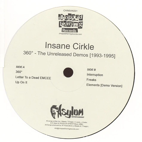 Insane Cirkle - 360°: The Unreleased Demos 1993-1995