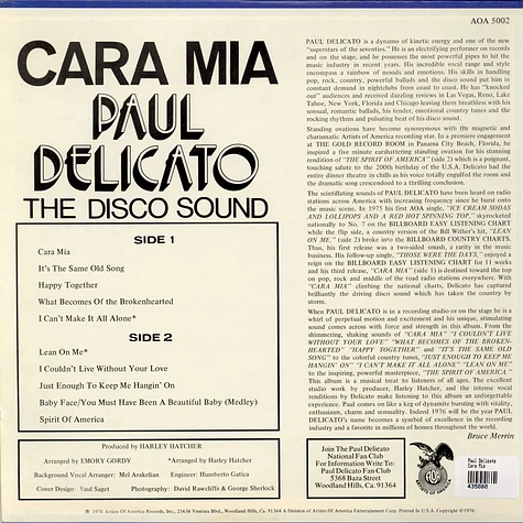 Paul Delicato - Cara Mia