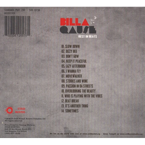 Billa Qause - Rest In Beats