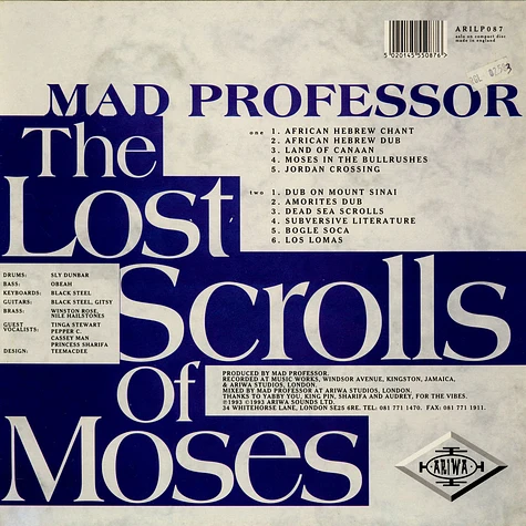 Mad Professor - The Lost Scrolls Of Moses
