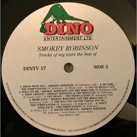 Smokey Robinson - The Tracks Of My Tears - The Best Of Smokey Robinson (Writer & Performer)