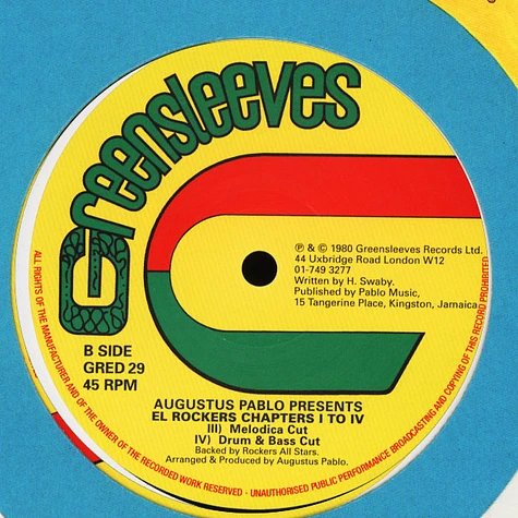 Augustus Pablo - Presents: El Rockers Chapter I To IV