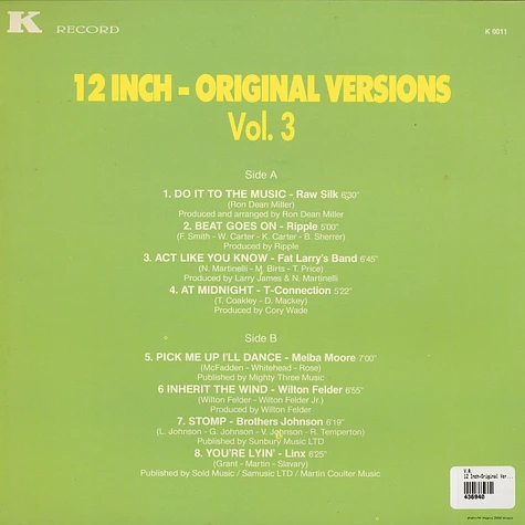 V.A. - 12 Inch-Original Versions Vol. 3