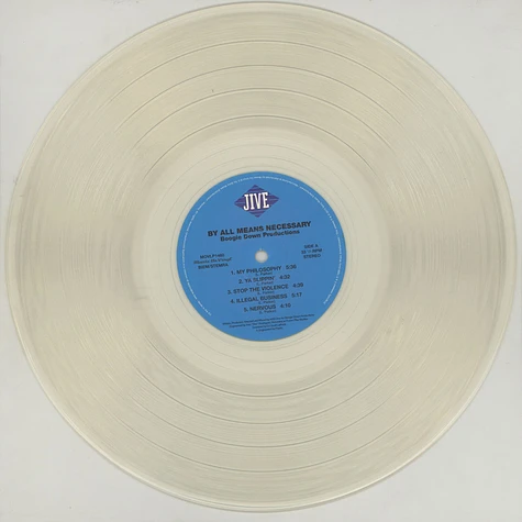 Boogie Down Productions - By All Means Necessary Transparent Vinyl Edition