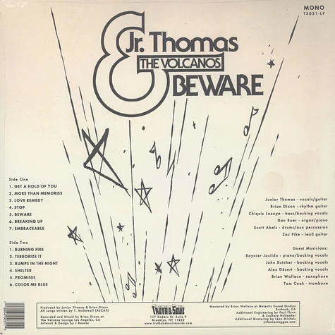 Jr. Thomas & The Volcanos - Beware