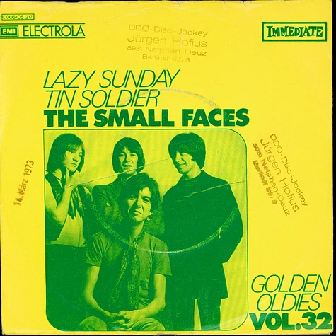 Small Faces - Lazy Sunday / Tin Soldier