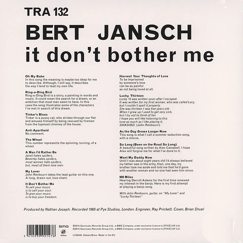 Bert Jansch - It Don't Bother Me