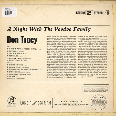 Don Tracy - A Night With The Voodoo Family