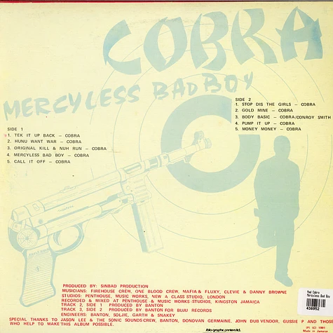 Mad Cobra - Mercyless Bad Boy