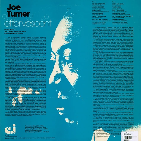 Joe Turner - Effervescent