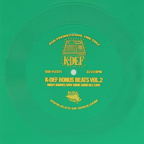 K-Def - Bonus Beats Volume 2 Flexi Disc