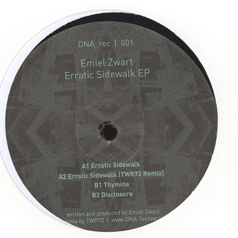 Emiel Zwart - Erratic Sidewalk EP