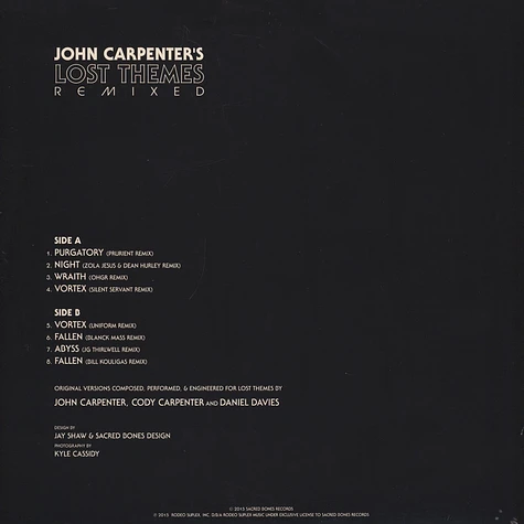 John Carpenter - Lost Themes Remixed Black Vinyl Edition