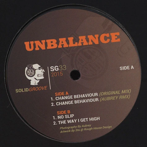 Unbalance / Aubrey - Change Behaviour EP
