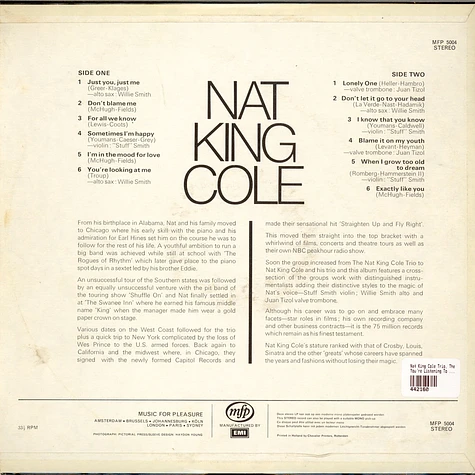 Nat King Cole And The Nat King Cole Trio - And The Nat King Cole Trio