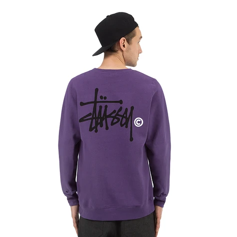 Stüssy - Basic Logo Crewneck Sweater