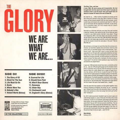 The Glory - We Are What We Are