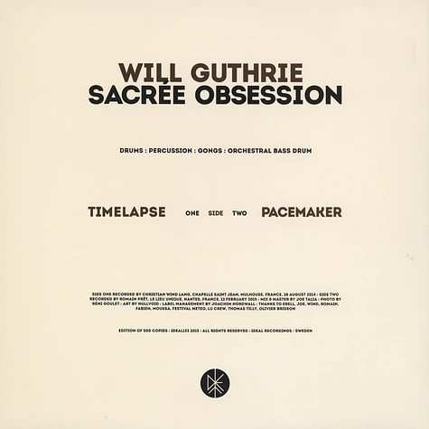 Will Guthrie - Sacree Obsession