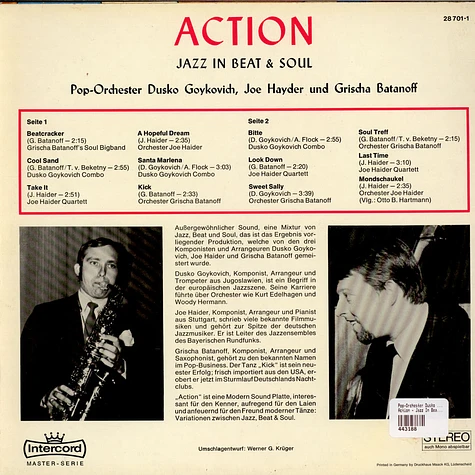 Pop-Orchester Dusko Goykovich, Joe Haider Und Grischa Batanoff - Action - Jazz In Beat & Soul