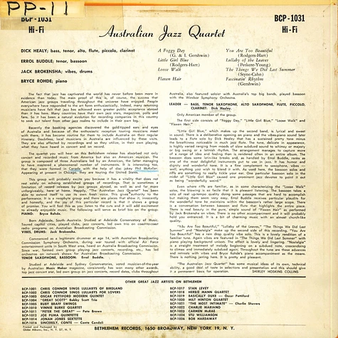 The Australian Jazz Quartet - The Australian Jazz Quartet