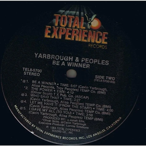 Yarbrough & Peoples - Be A Winner