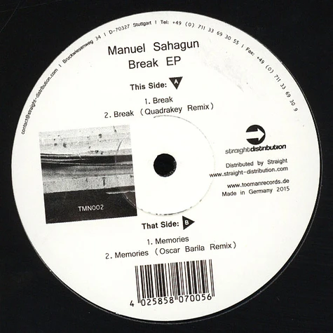 Manuel Sahagun - Break EP Oscar Barila Remix