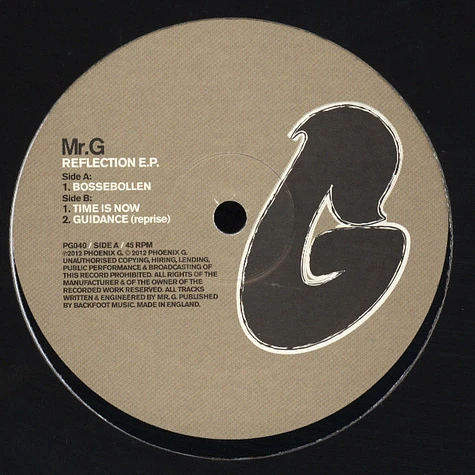 Mr. G - Reflection EP