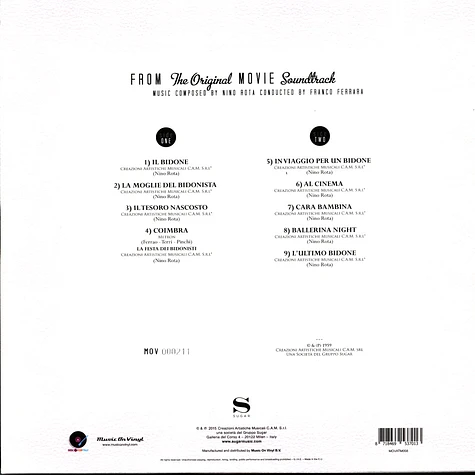 Nino Rota - OST Il Bidone Black Vinyl Edition