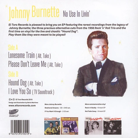 Johnny Burnette - No Use In Livin'