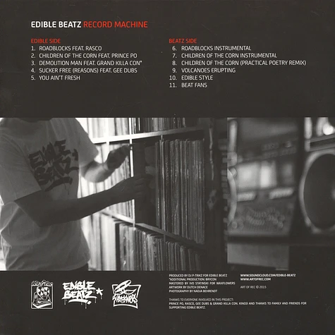 Edible Beatz - Record Machine Black Vinyl Edition