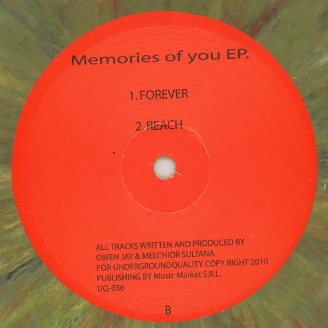 Owen Jay & Melchior Sultana - Memories Of You EP