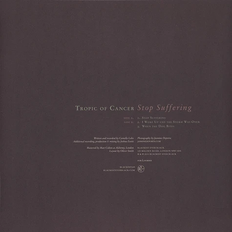 Tropic Of Cancer - Stop Suffering