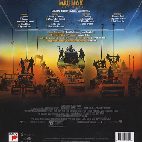 Tom Holkenborg aka Junkie XL - OST Mad Max: Fury Road Black Vinyl Edition