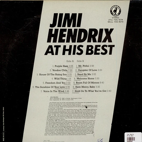 Jimi Hendrix - At His Best