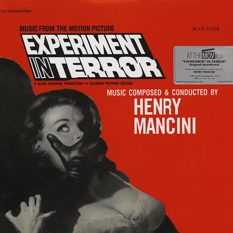 Henry Mancini - OST Experiment In Terror Black Vinyl Edition