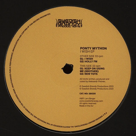 Ponty Mython - I Wish EP