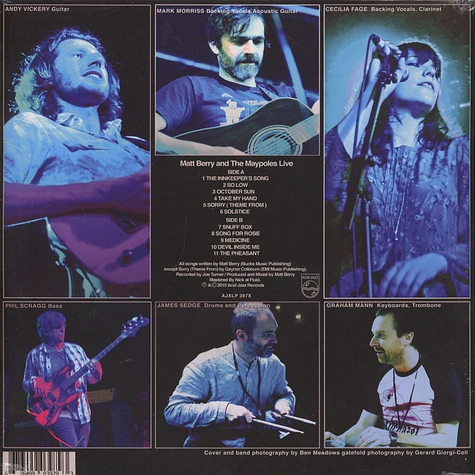 Matt Berry & The Maypoles - Live Colored Vinyl Edition