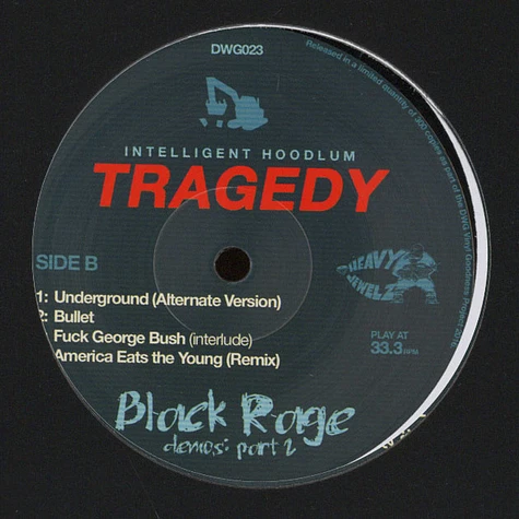 Tragedy - Black Rage Demos Volume 2